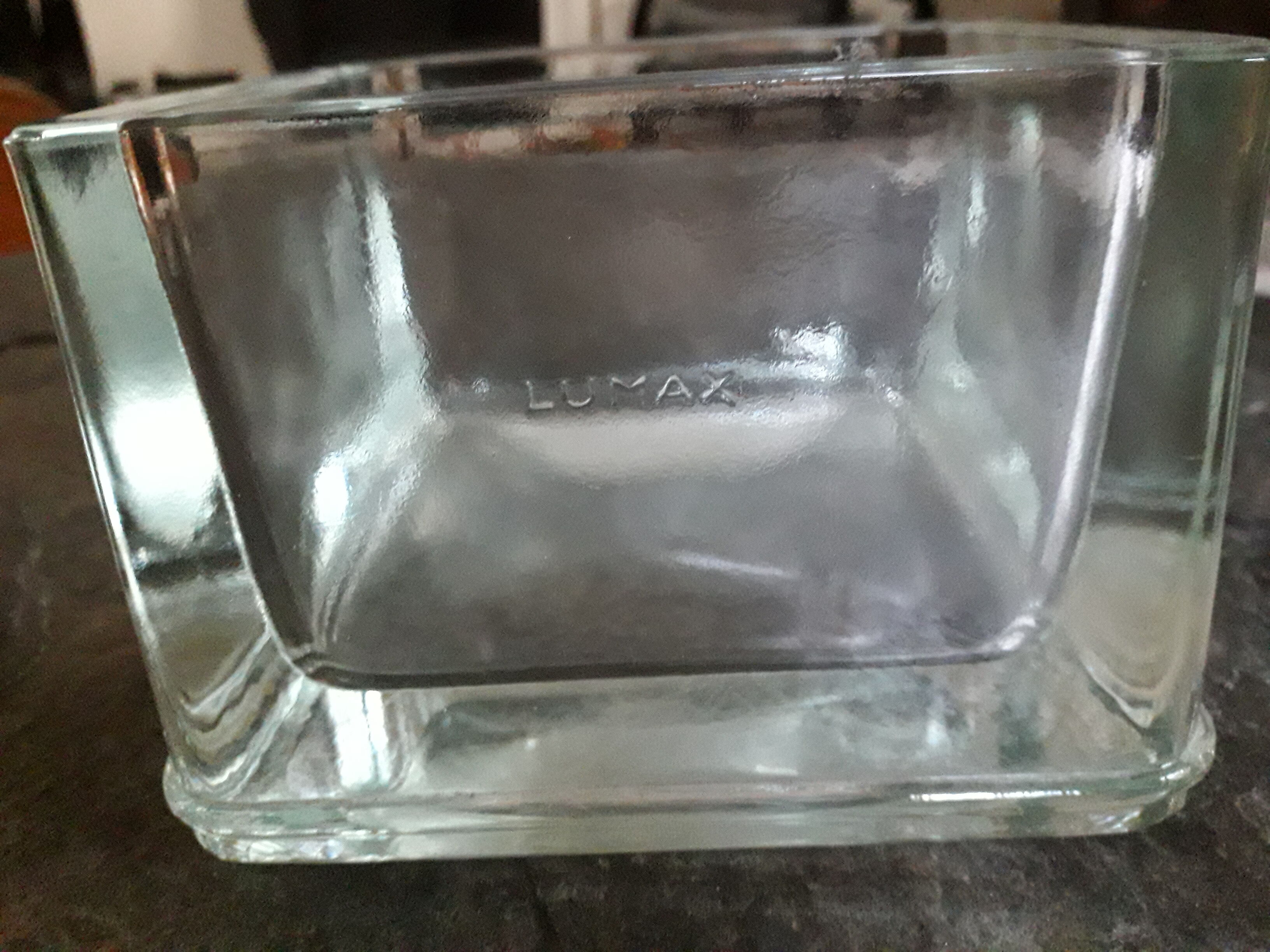 Empty pocket ashtray Lumax glass