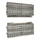 Wall lights metal and glass