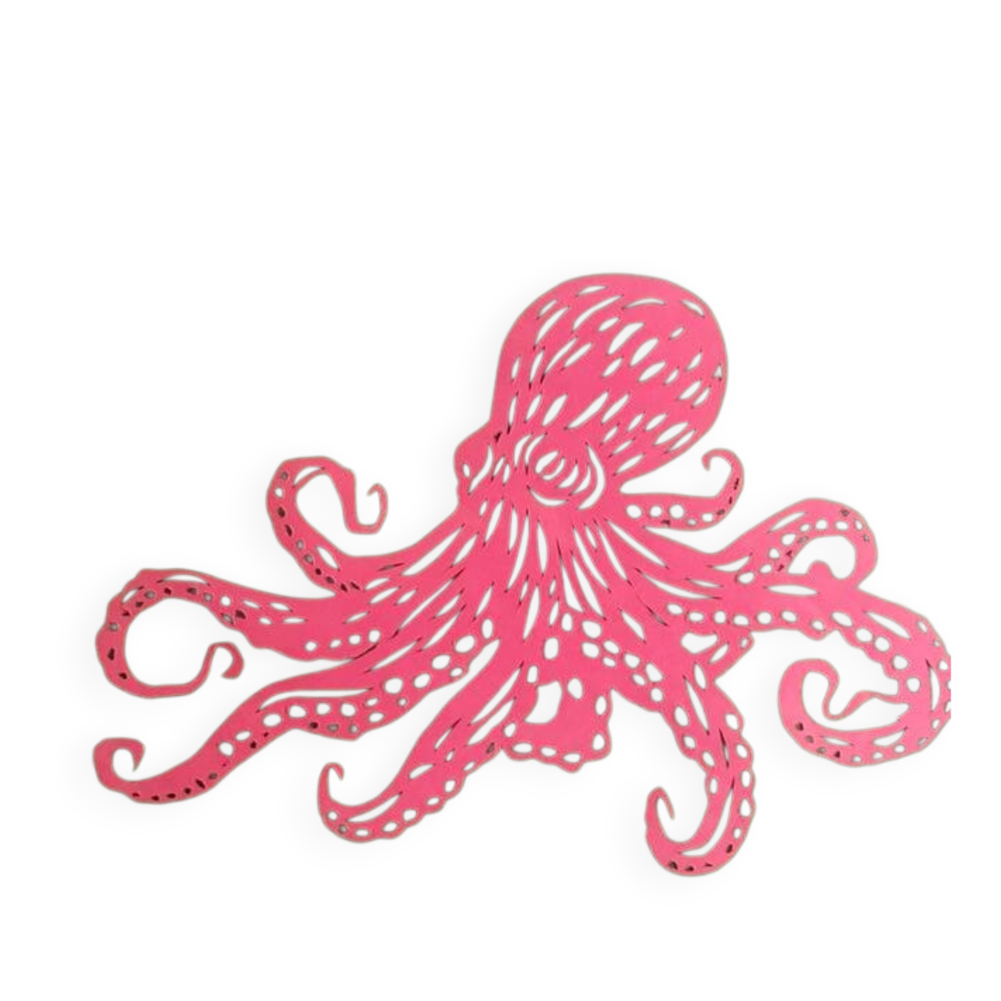 Colour paper work of the octopus