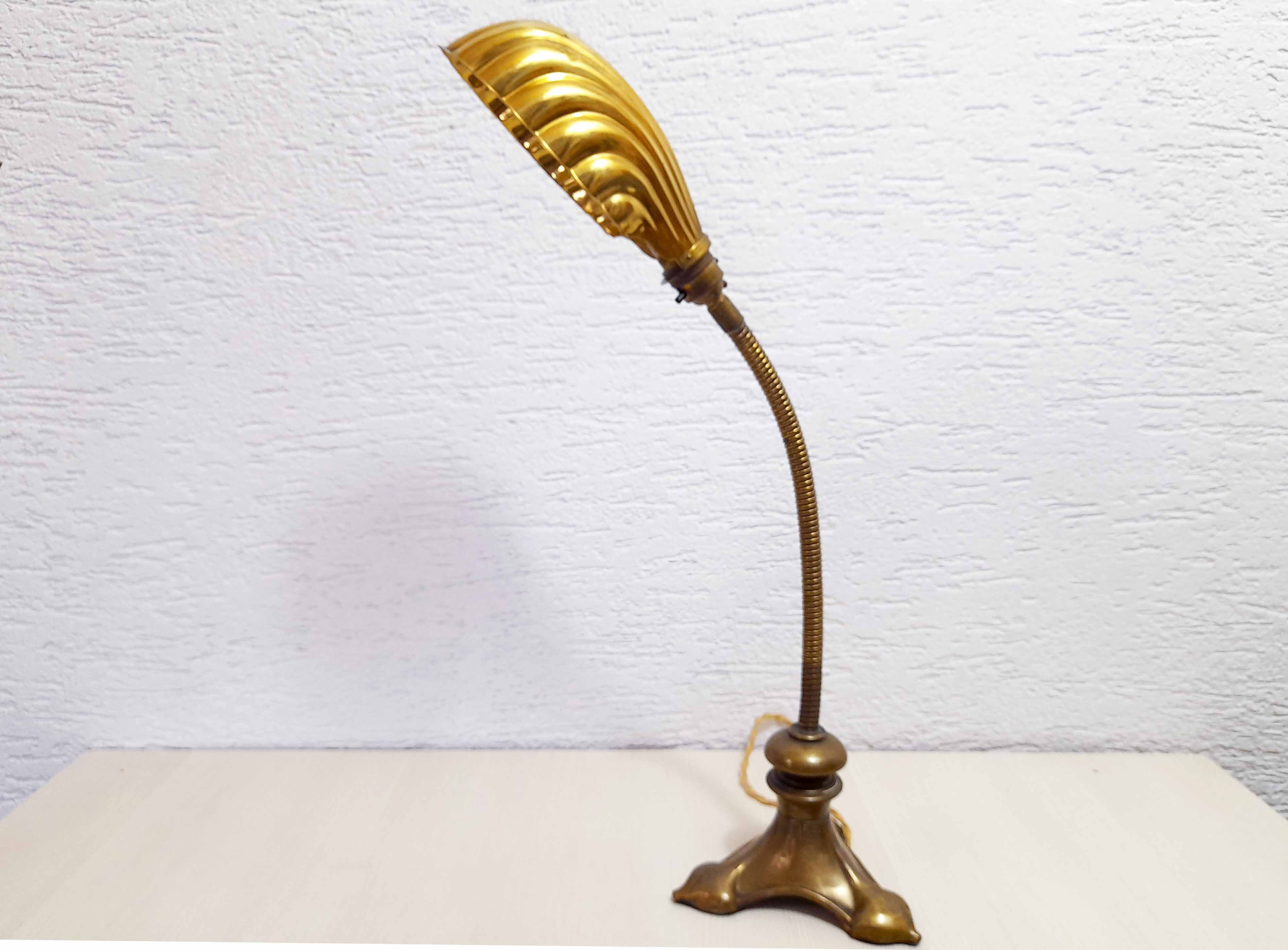 Lampe "coquillage" Art Nouveau