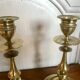 Pair of brass candlesticks
