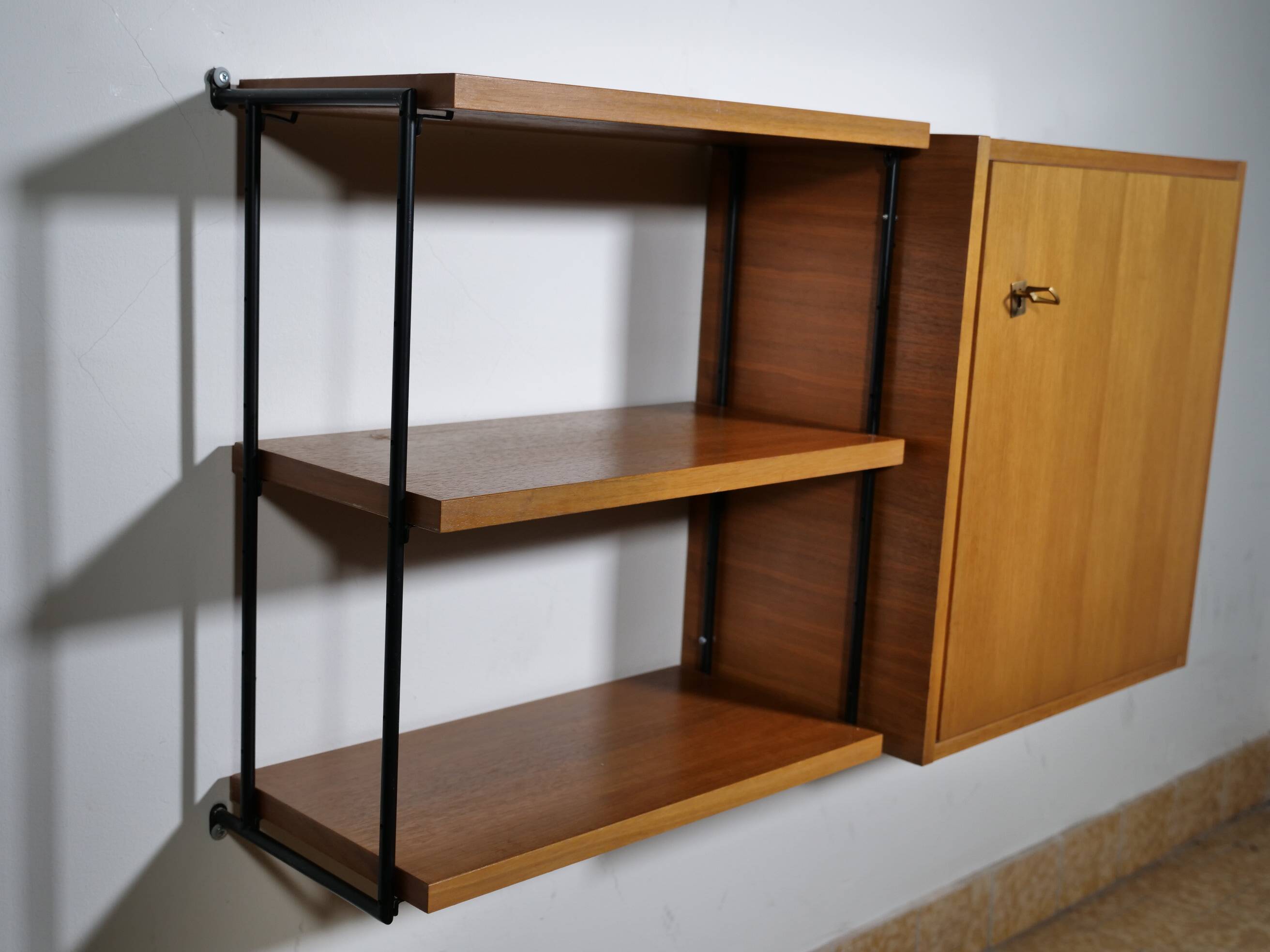 Mid-Century design wall shelf by Ernst Dieter Hilker for Omnia,1960s