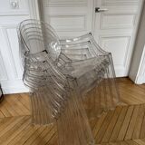 Set of 6 Louis Ghost KARTELL chairs