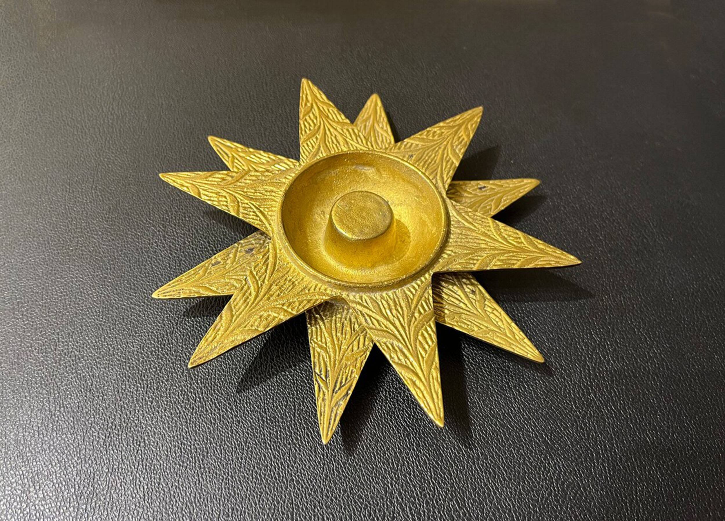 Vintage 2 Piece Ashtray Set Star Design