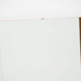 Scandinavian vintage rectangular teak mirror, 1960.