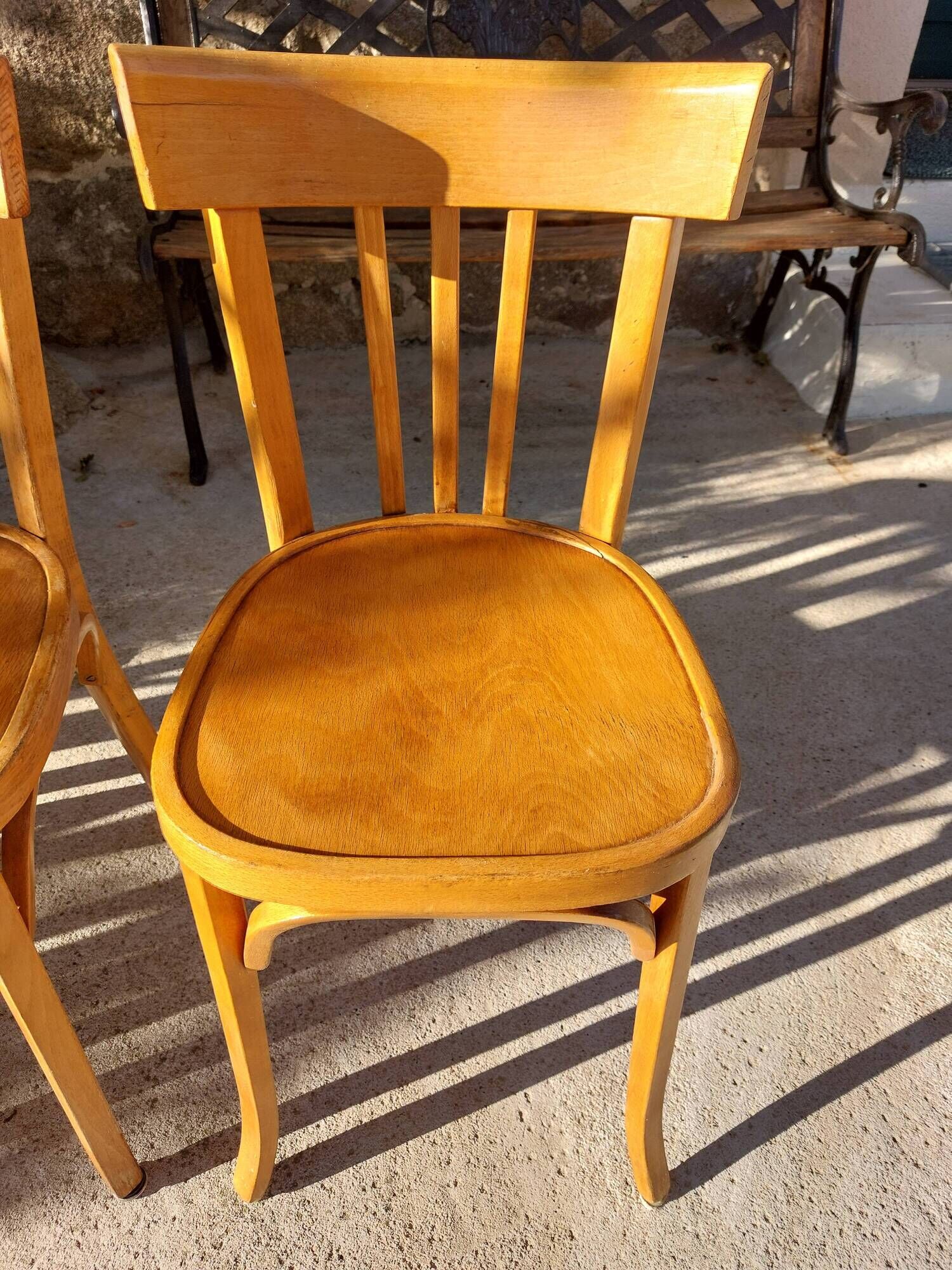 4 vintage Baumann bistro chairs