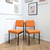 2 vintage leather chairs