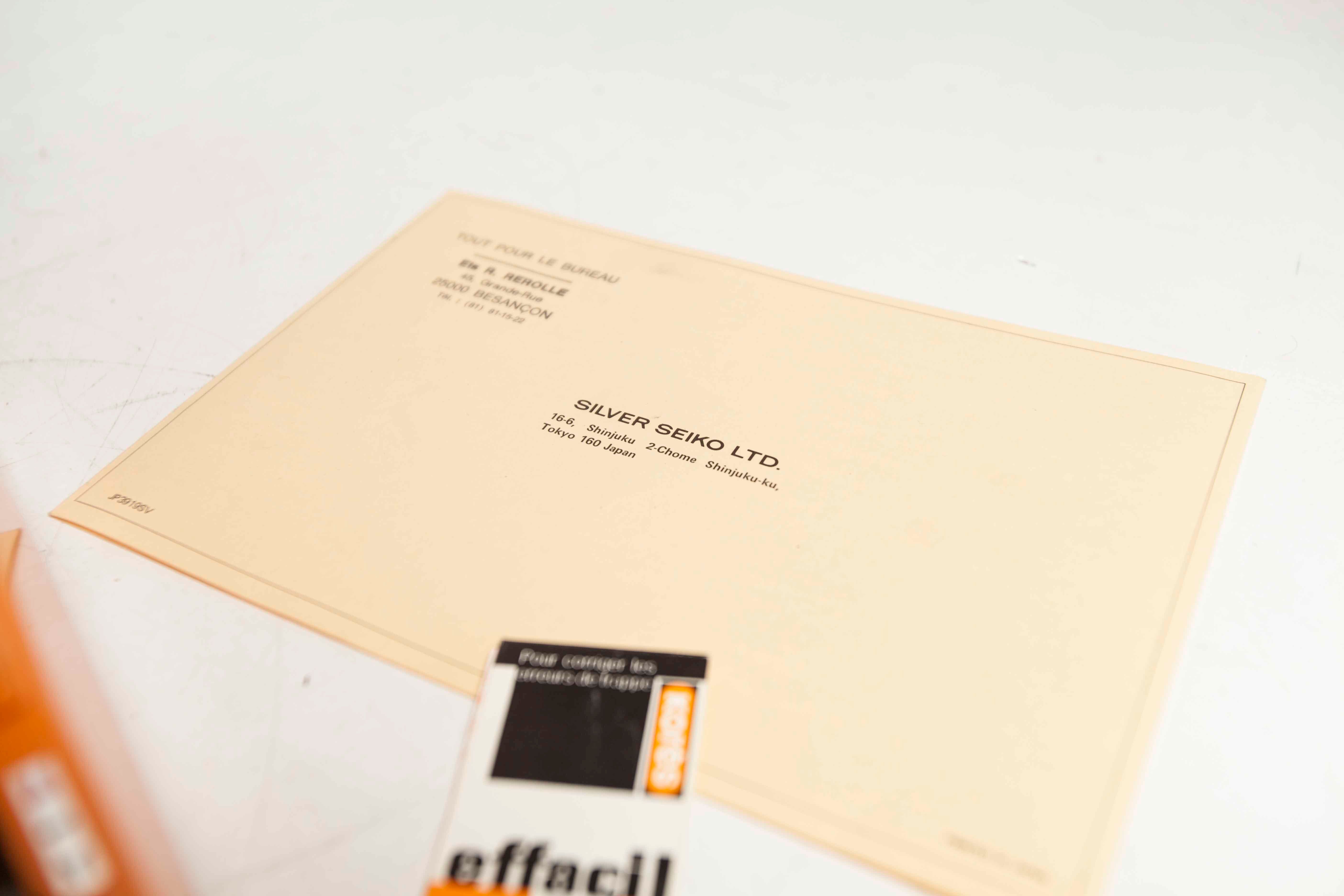 Revised Orange Silver Reed 100 Typewriter and New Ribbon 1977