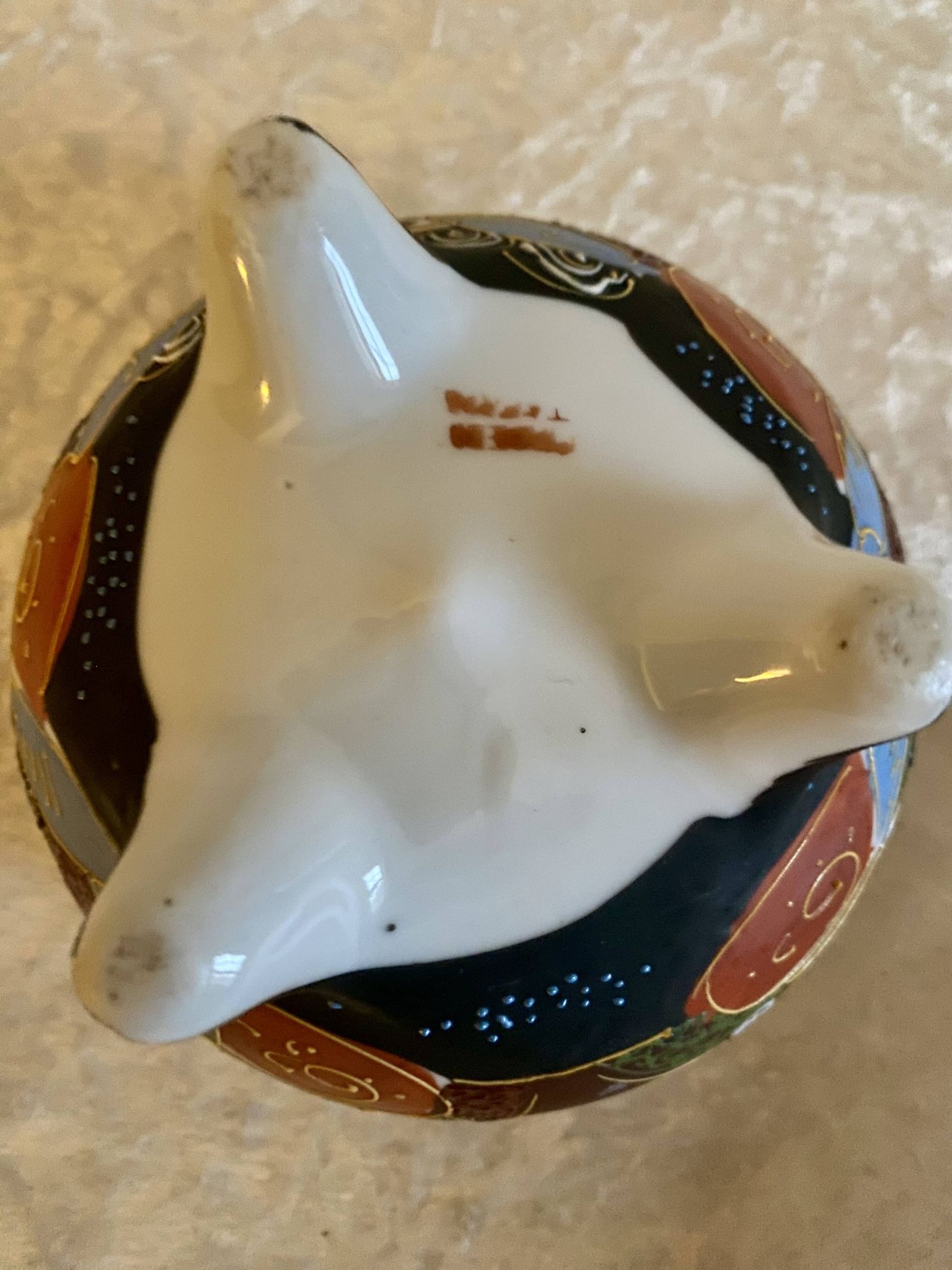 Bowl / tripod globular Japanese cup