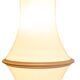 Enrico Tronconi "Bamboo" floor lamp, in white opaline glass. 1970s.