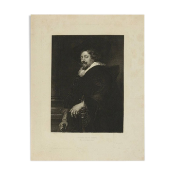 Engraving Representing the Portrait of P.P.Rubens, nineteenth century