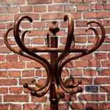 Wooden parrot coat rack