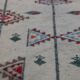 Tapis blanc berbère traditionnel multicolore 200×105cm