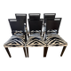 6 chaises artelano vintage - tissu pierre frey
