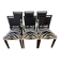 6 chaises artelano vintage - tissu pierre frey