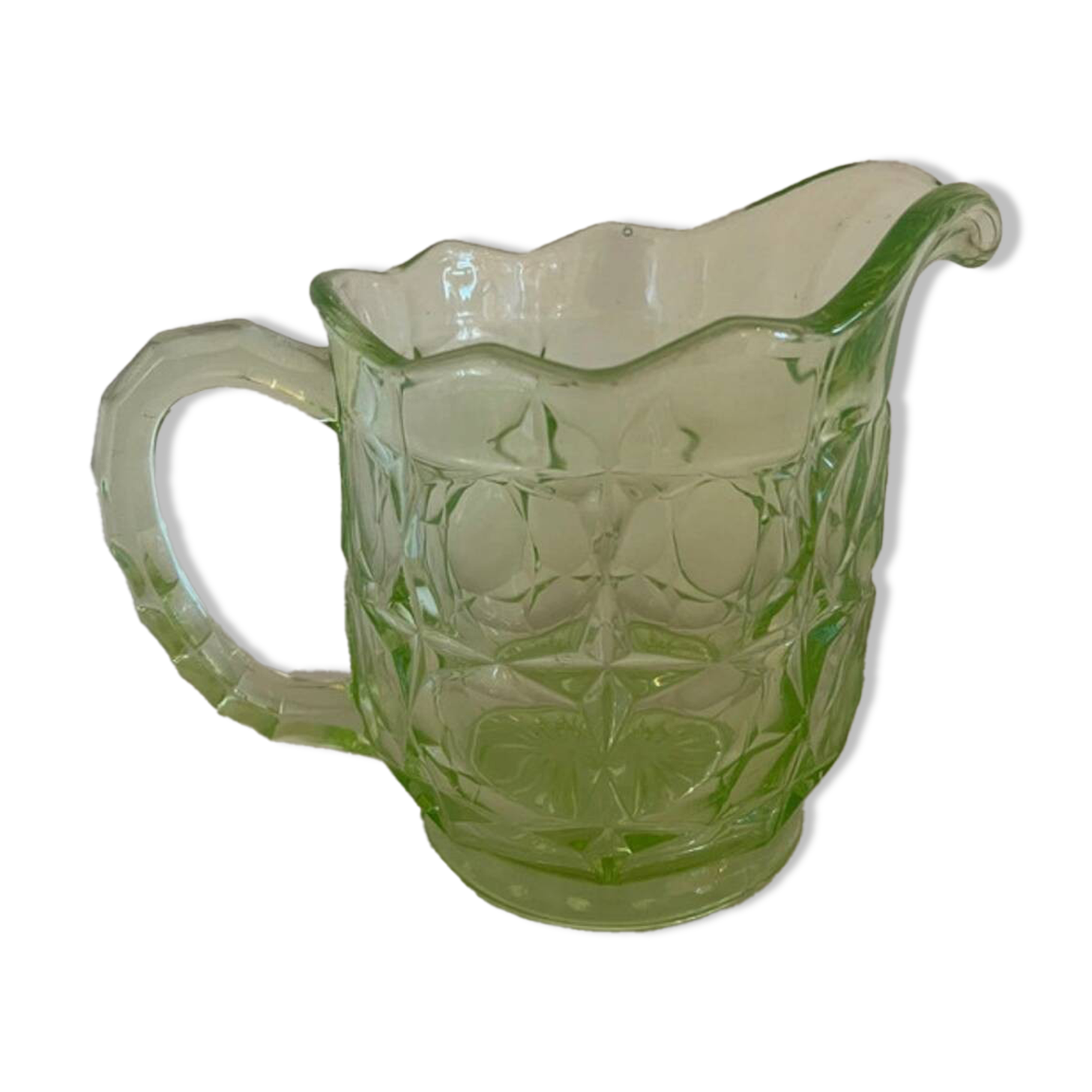 Uranium green pitcher 1930