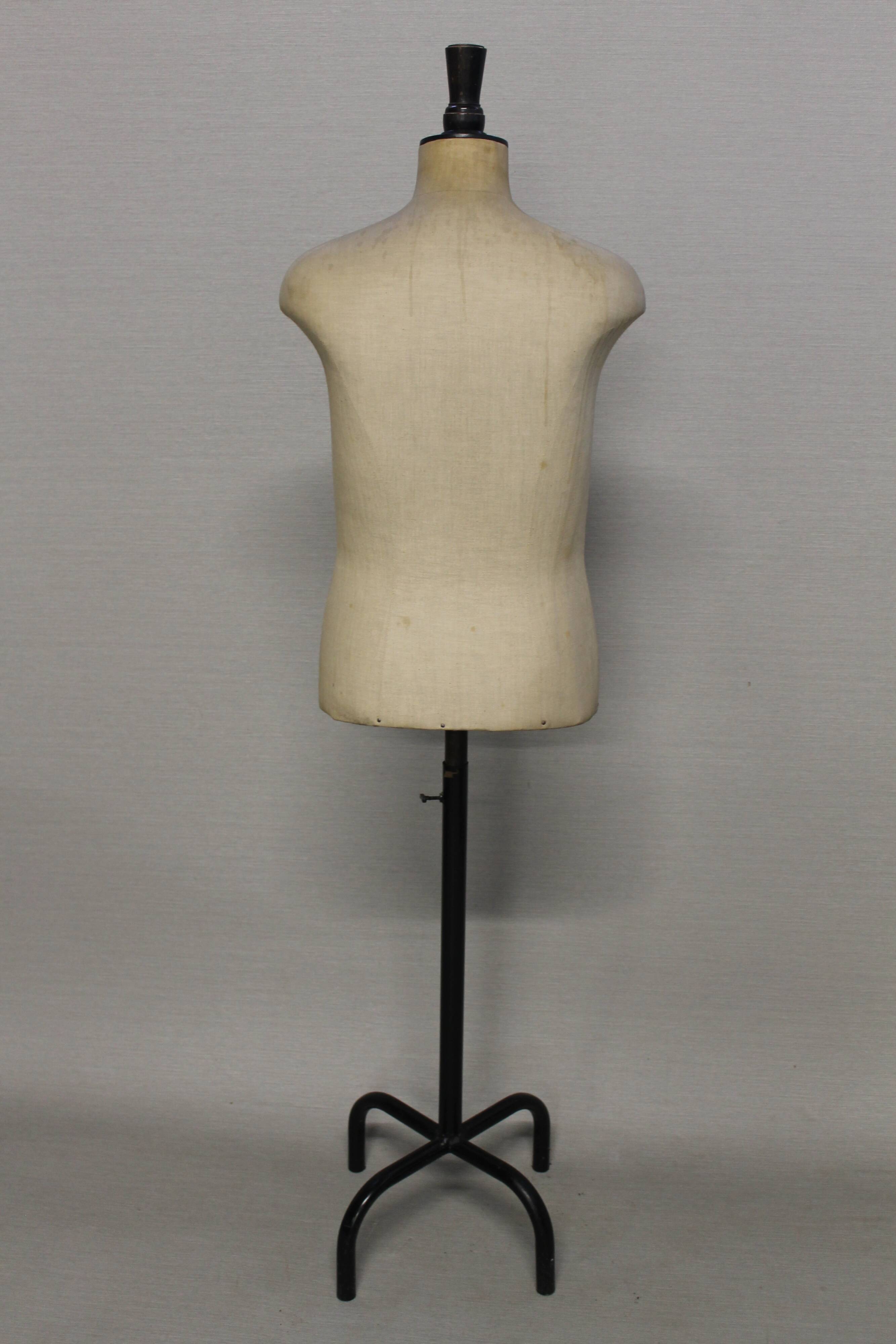 Man sewing mannequin