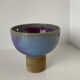 Beautiful Chinese porcelain standing cup covered with oxblood and moonlight