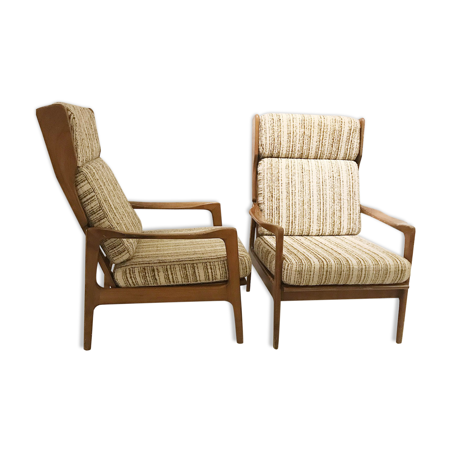 Paire de fauteuils daniois