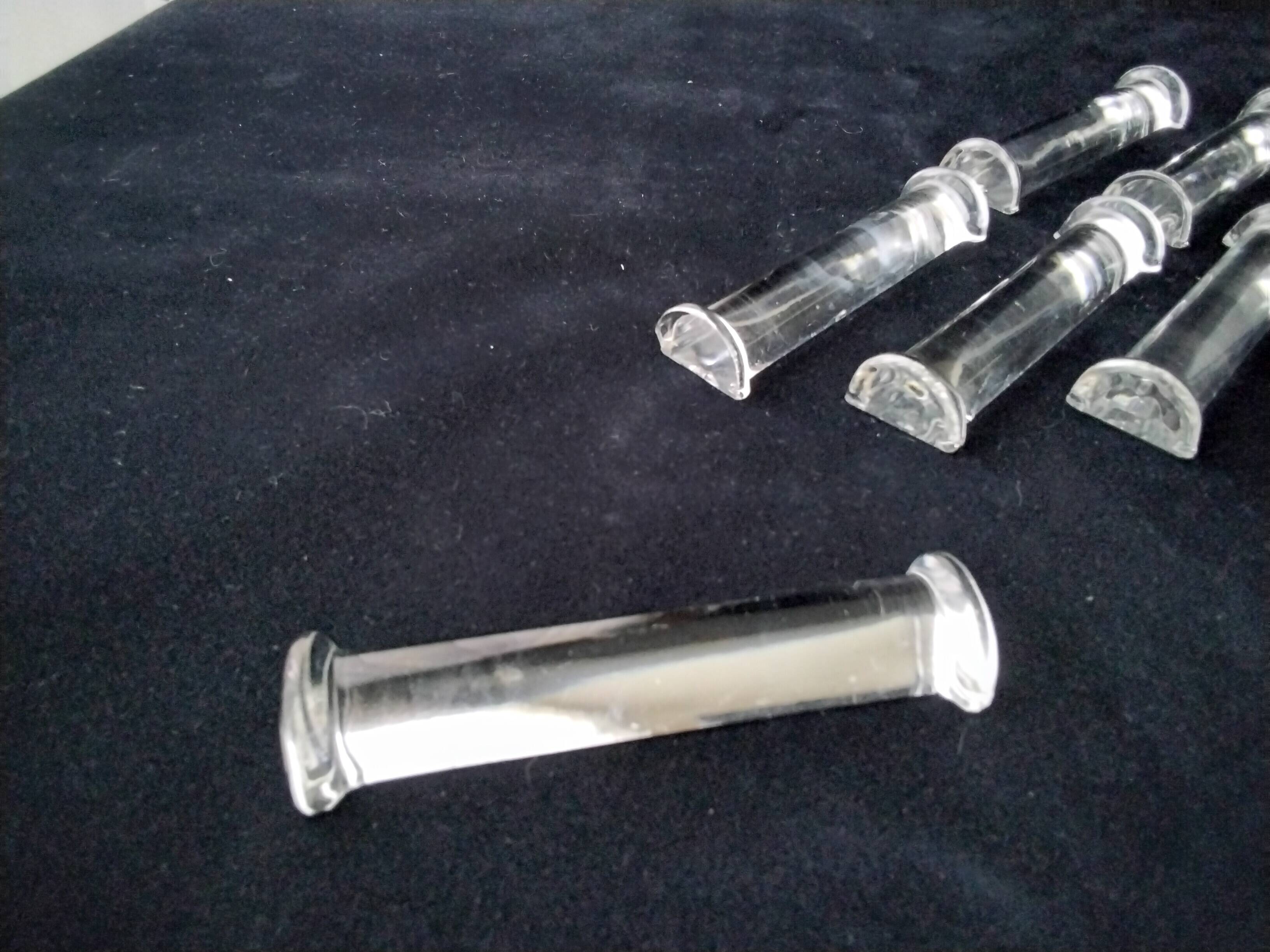 10 Hungarian crystal knife holders