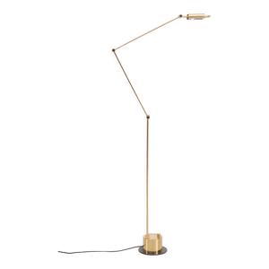 Lampadaire halogène en laiton,