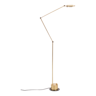 Brass Halogen Floor Lamp, Germany, 1980s