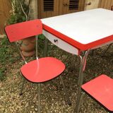 Set Table & Chairs & Kitchen Stools in Formica