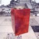 Ice Bucket or bottle cooler with brass details by Aldo Tura, Italy 1960s