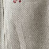 Trio of old tea towels special glass