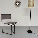 Old metal and persplex floor lamp, French design, vintage 60s