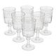 6 verres modèle frise à la grecque - 1890/1910