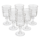 6 glasses in the Greek frieze style - 1890/1910