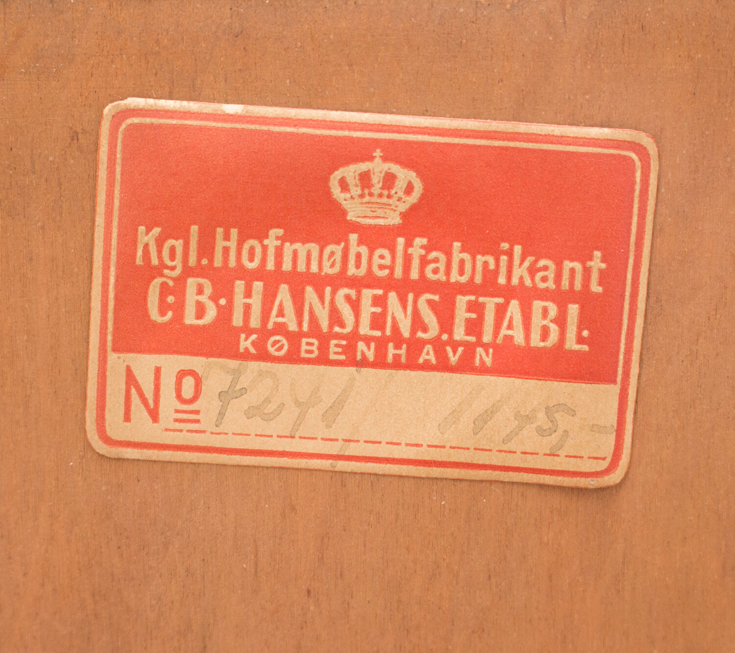 Danish Mahogany Linen Cabinet by CB Hansens