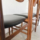 Set of 4 Italian chairs by Gianfranco Frattini.