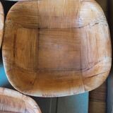 5 dishes in pressed laminated wood