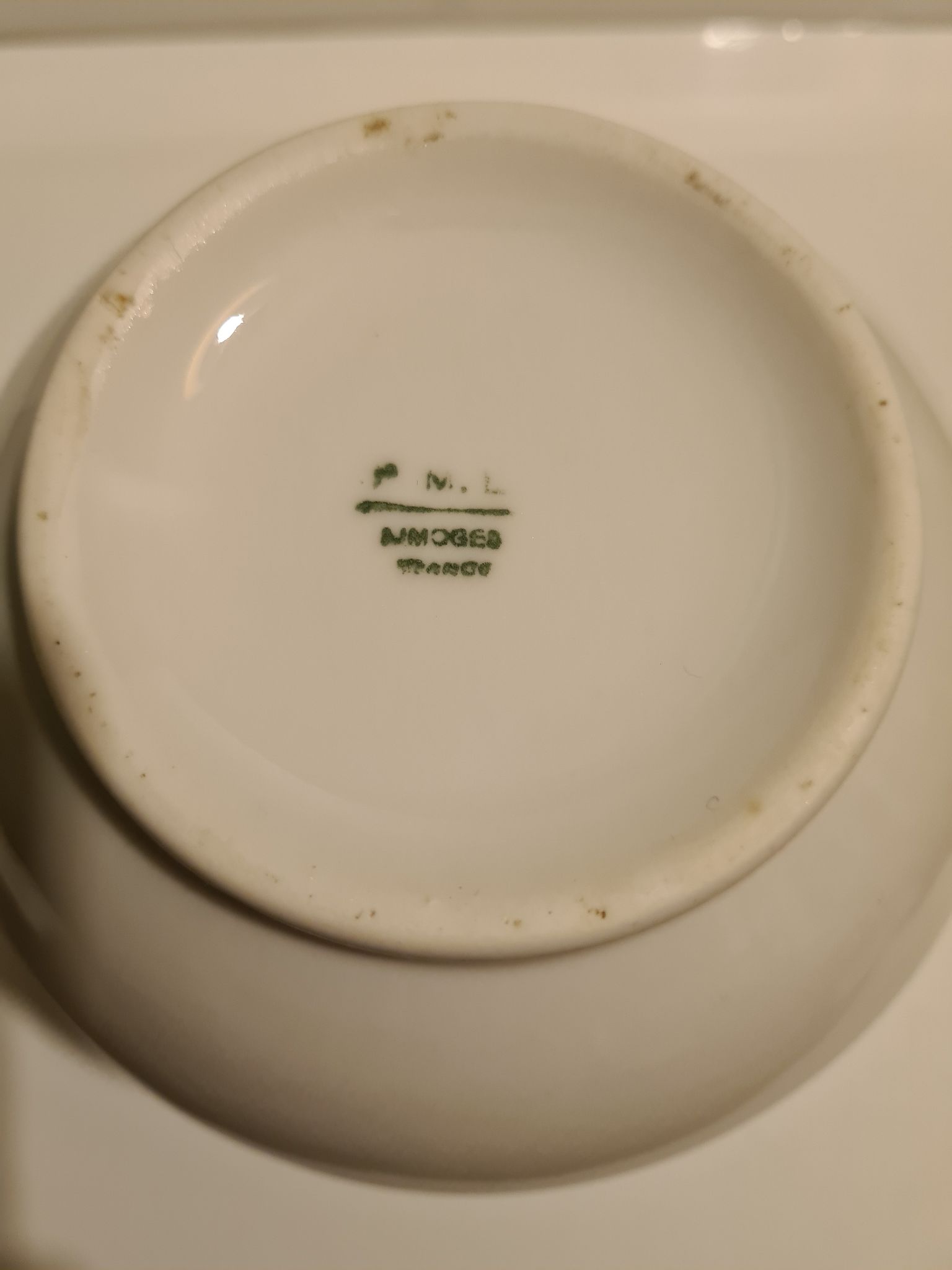 Limoges Porcelain Milk Jug P.N.L. decoration Floral frieze