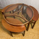 Mid century retro vintage teak trinity coffee table by nathan 1960.