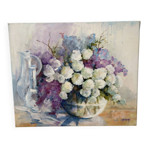 Boules de neige et lilas,