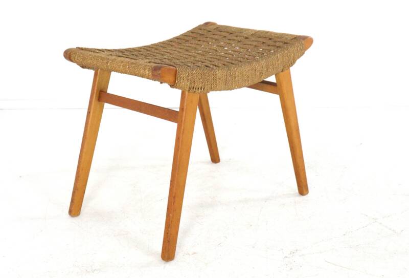 Footstool in the style of Audoux Minet | mid century modern vintage design