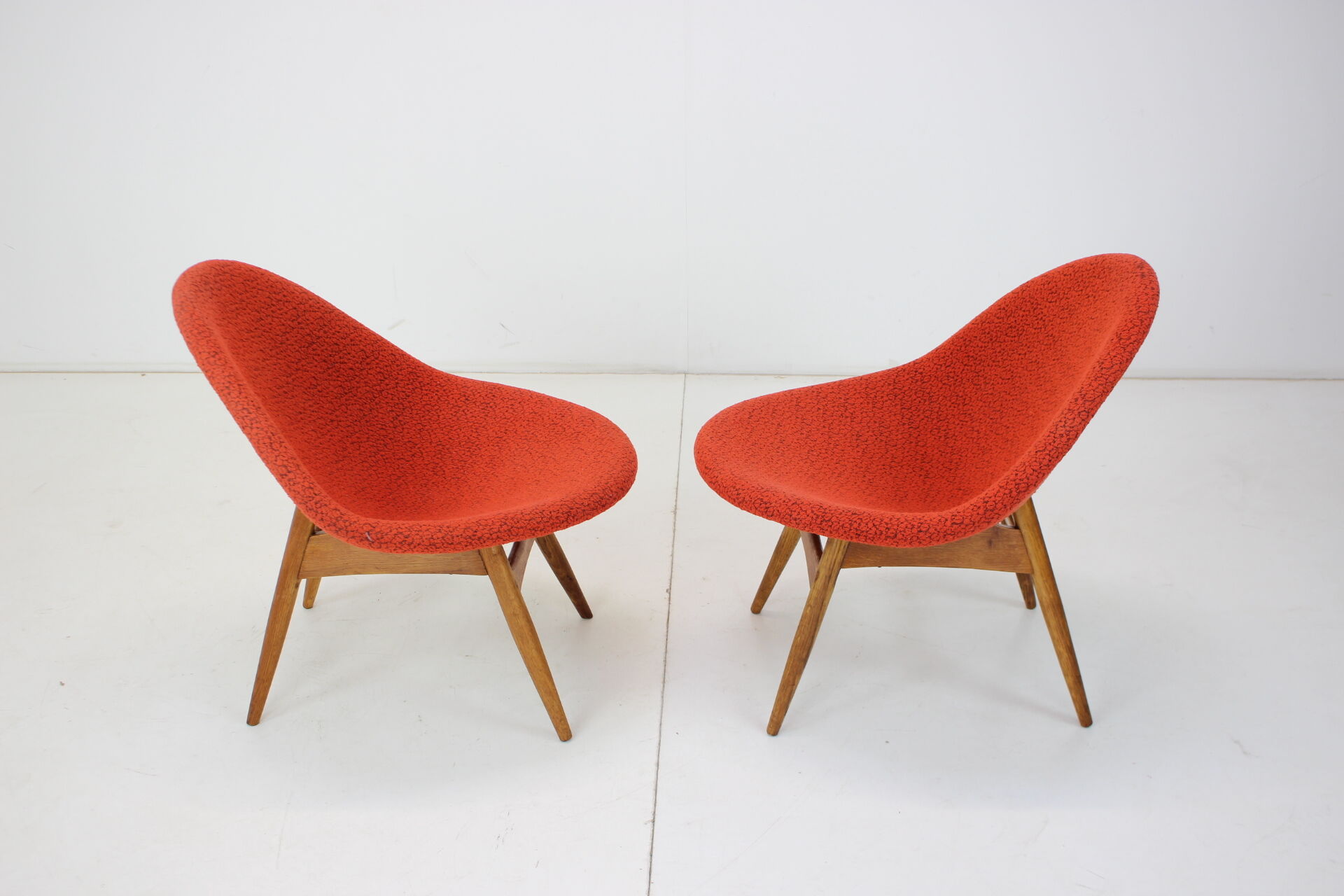 1960s Pair of Miroslav Navratil Armchairs, Czechoslovakia