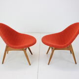 1960s Pair of Miroslav Navratil Armchairs, Czechoslovakia