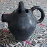 Gargoulette en terre cuite bleue