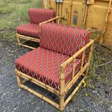 Fauteuil en rotin vintage