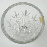 Bohemian crystal vase, Czechoslovakia