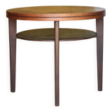 Vintage table, wooden table, two-tier table, living room table, side table.