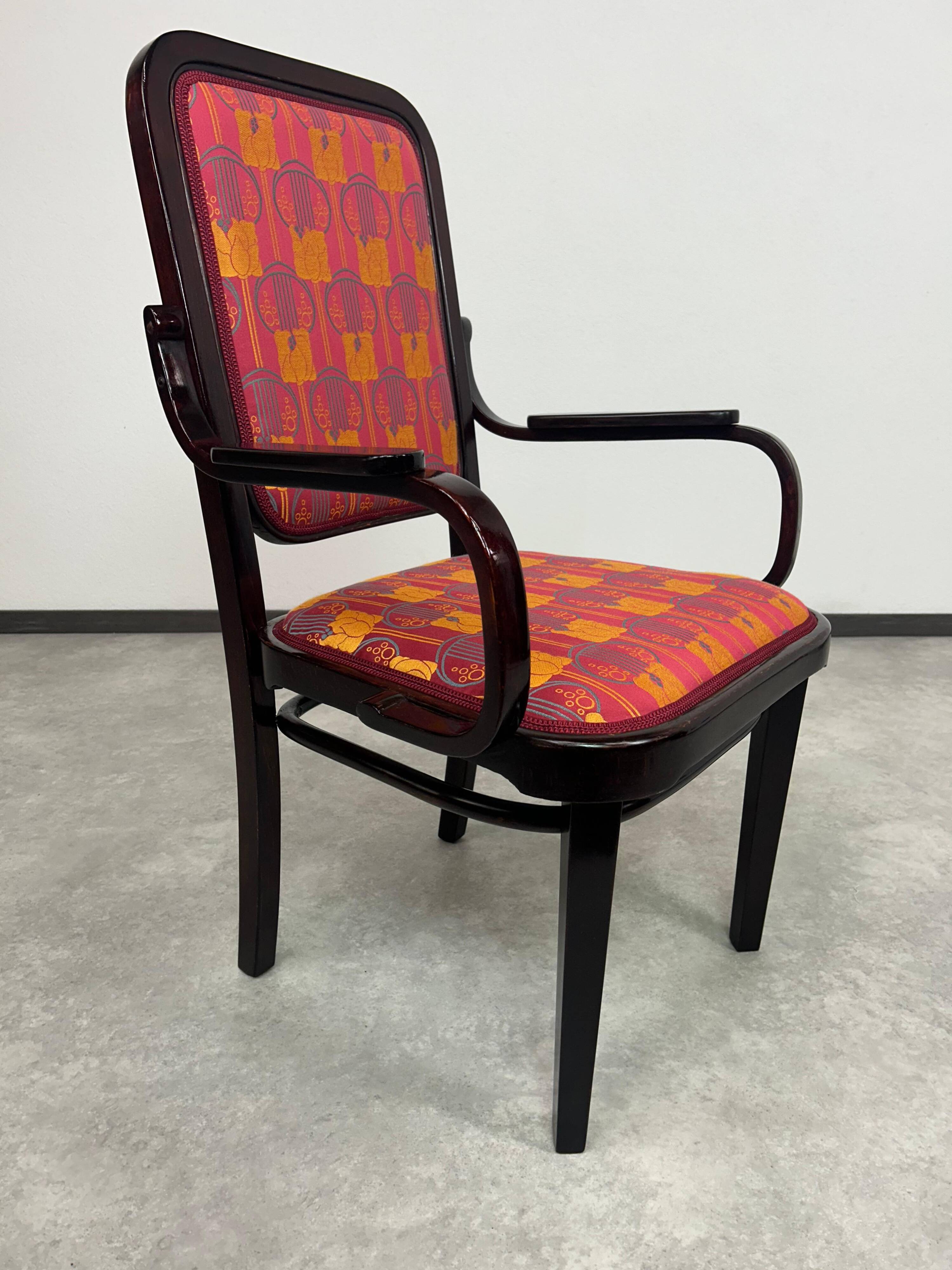 Art Nouveau office chair by Gustav Siegel for Thonet