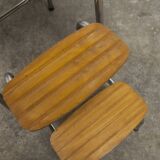 Stepladder stool 3 steps formica 1970