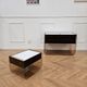 Commode / coiffeuse et chevet en plexiglass