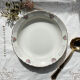 Vintage hollow dish in floral earthenware Moulin des Loups model "Cordoue"