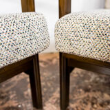 Pair of Restored Beige B-7522 armchairs by Zenon Bączyk, 1960’s